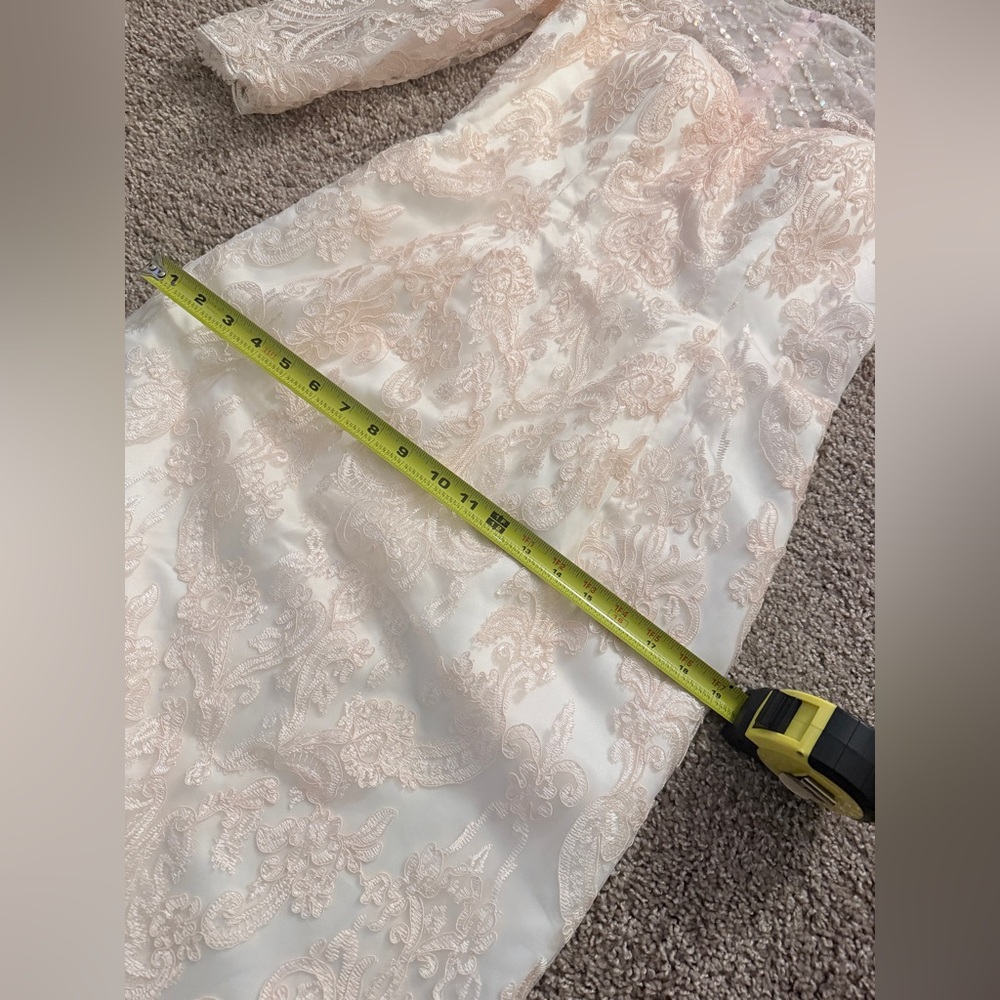 🩷LanTing Sz 6-8 Pink Dress Lace NWT🩷 Measurements Included! - Picture 15 of 17